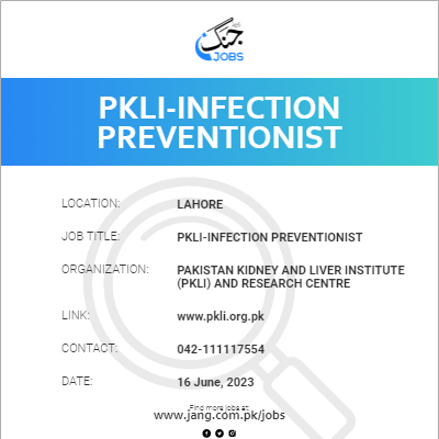 PKLI-Infection Preventionist