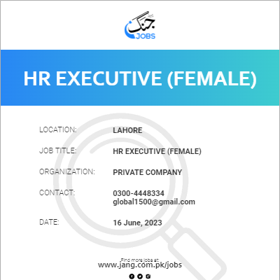 HR Executive (Female)