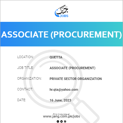 Associate (Procurement)