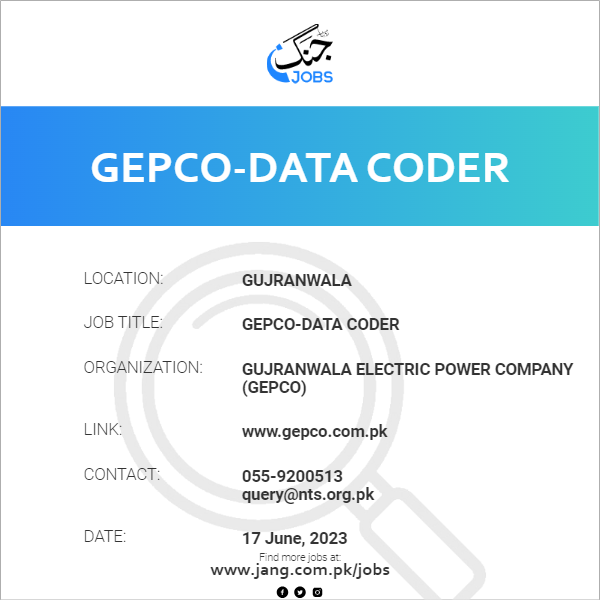 GEPCO-Data Coder