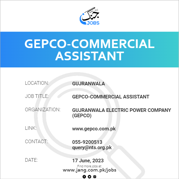 GEPCO-Commercial Assistant