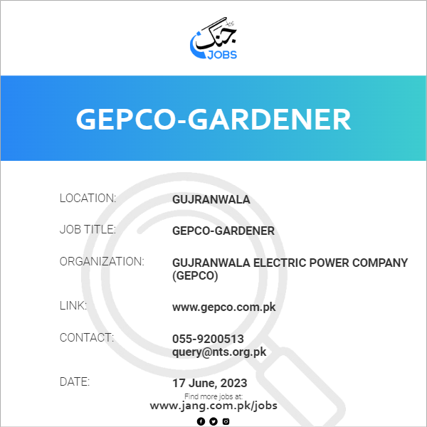 GEPCO-Gardener