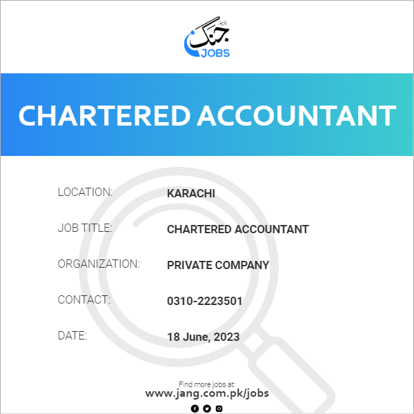 Chartered Accountant