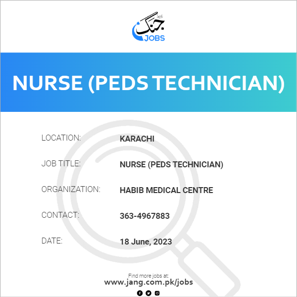 Nurse (Peds Technician)