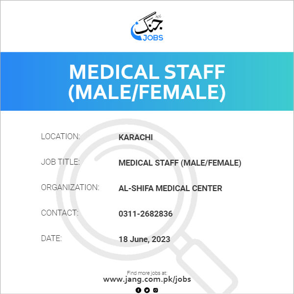 Medical Staff (Male/Female)