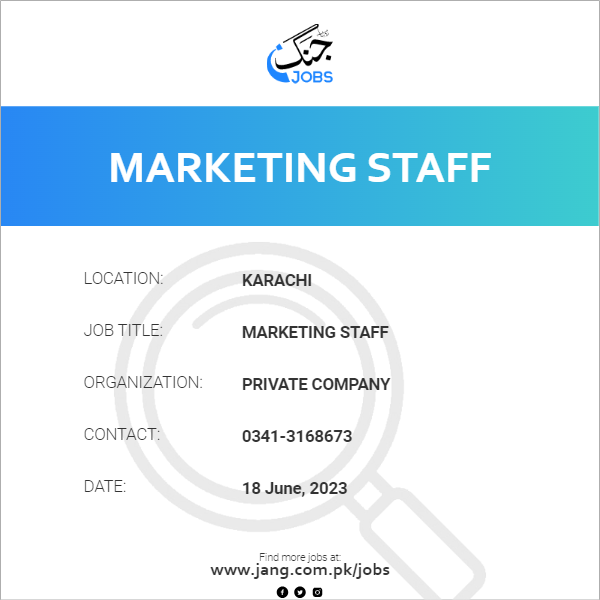 Marketing Staff