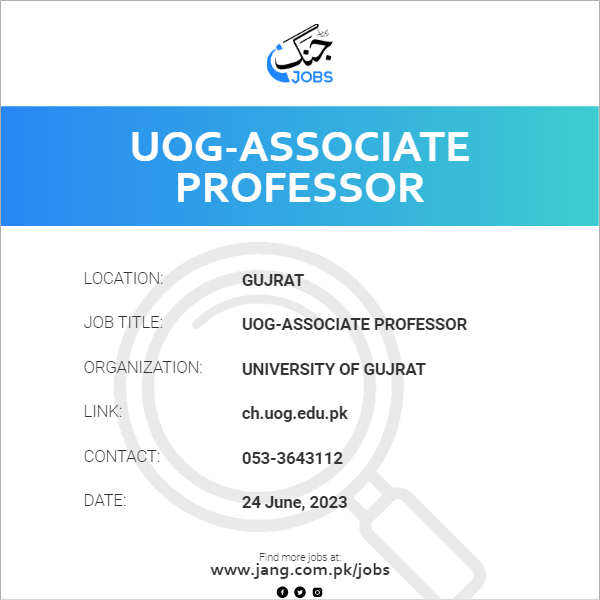 UOG-Associate Professor