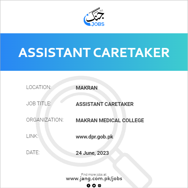 Assistant Caretaker