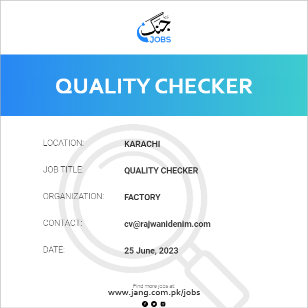 Quality Checker