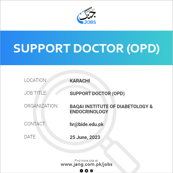 Support Doctor (OPD)