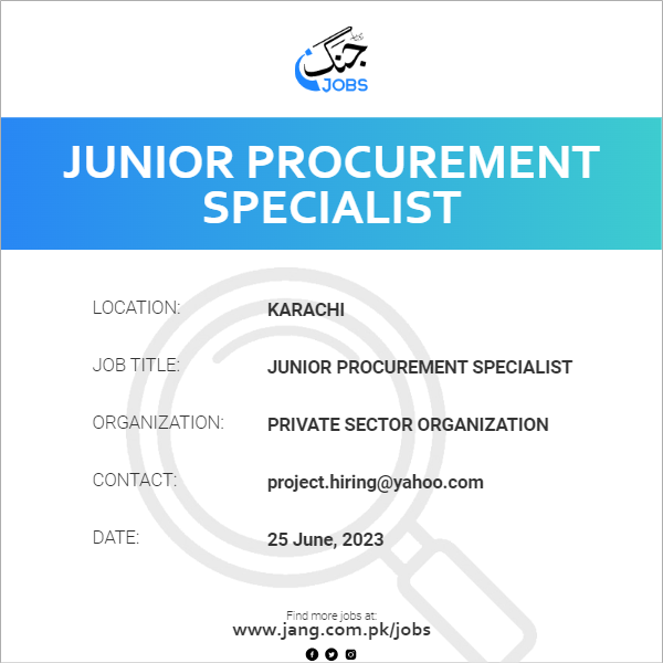 Junior Procurement Specialist