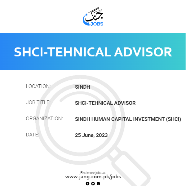 SHCI-Tehnical Advisor
