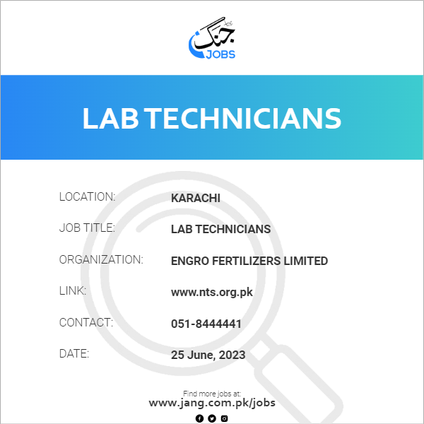 Lab Technicians