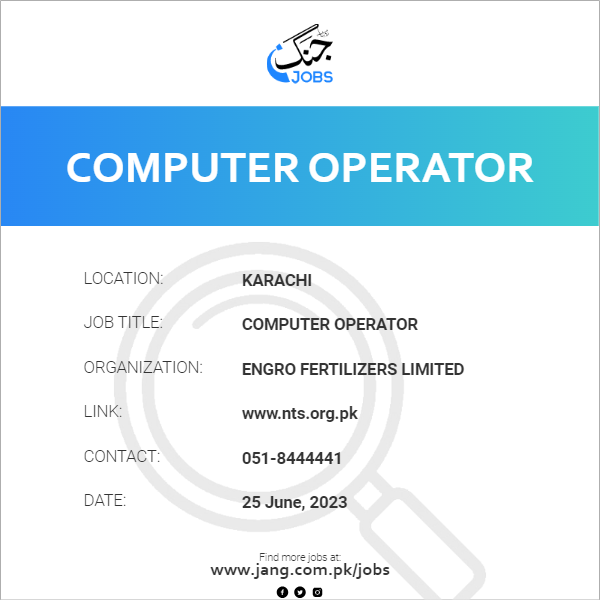 Computer Operator