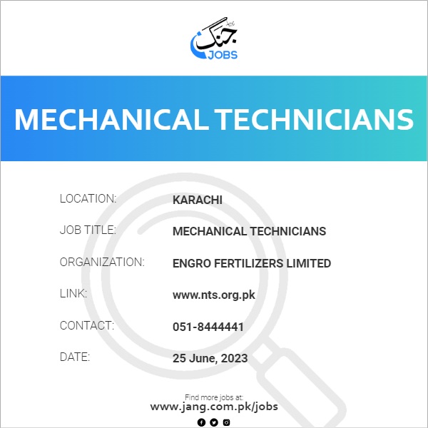 Mechanical Technicians