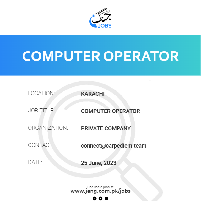 Computer Operator