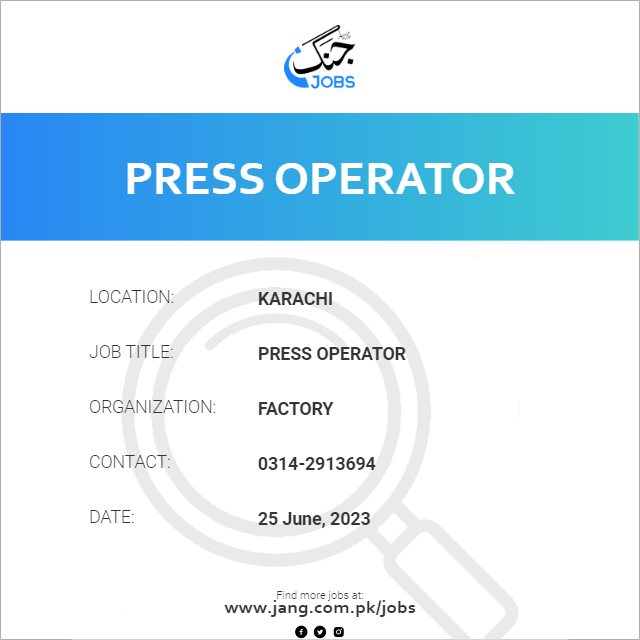 Press Operator