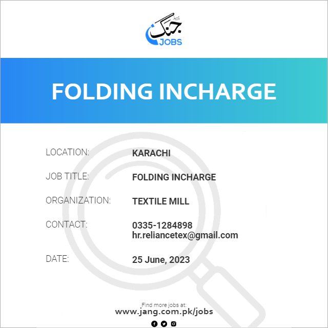 Folding Incharge