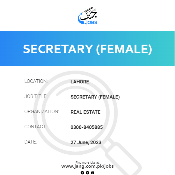 Secretary (Female)