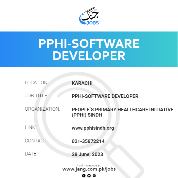 PPHI-Software Developer