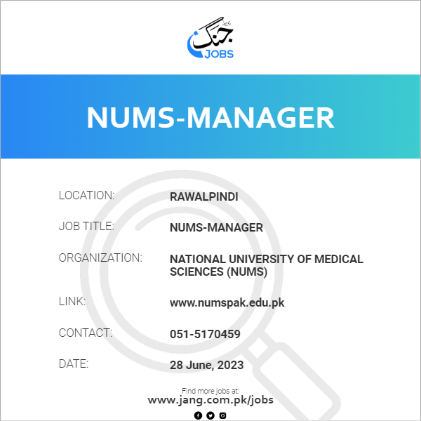 NUMS-Manager