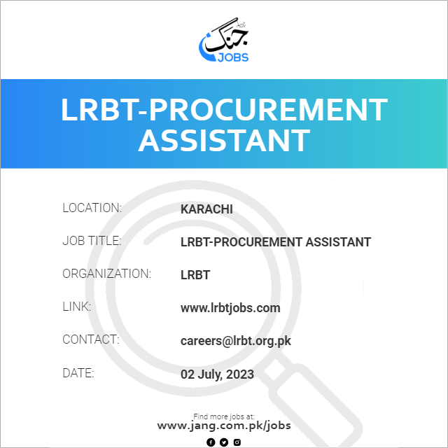 LRBT-Procurement Assistant