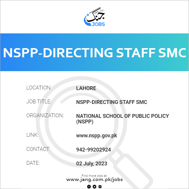 NSPP-Directing Staff SMC