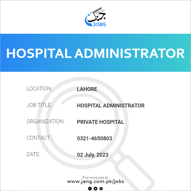 Hospital Administrator