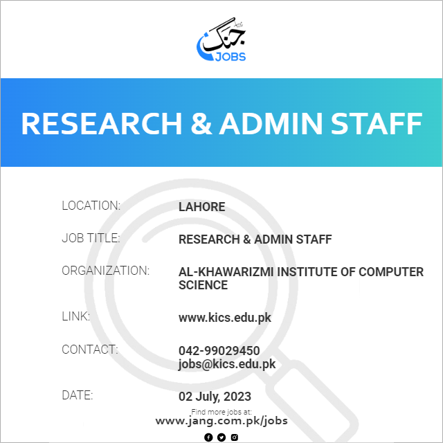 Research & Admin Staff