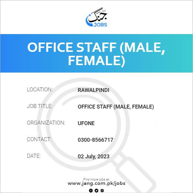Office Staff (Male, Female)