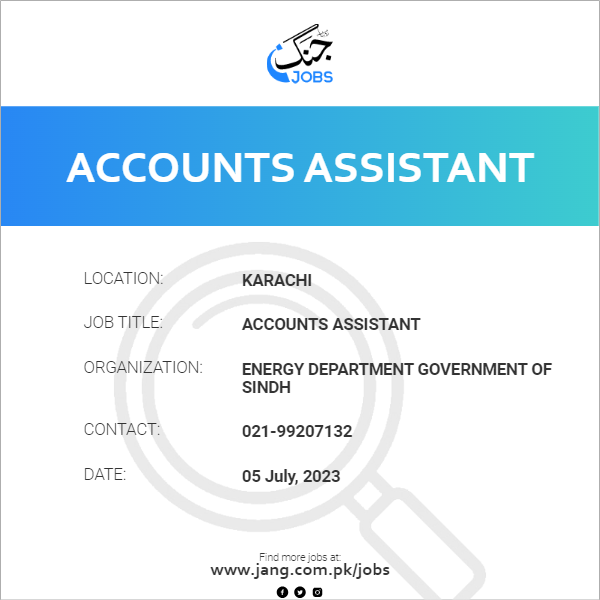 Accounts Assistant