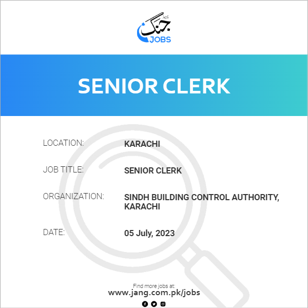 Senior Clerk