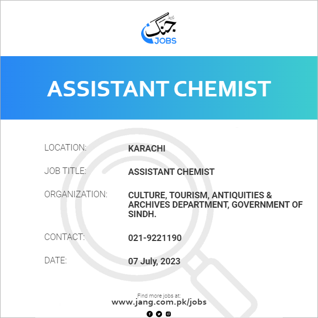 Assistant Chemist