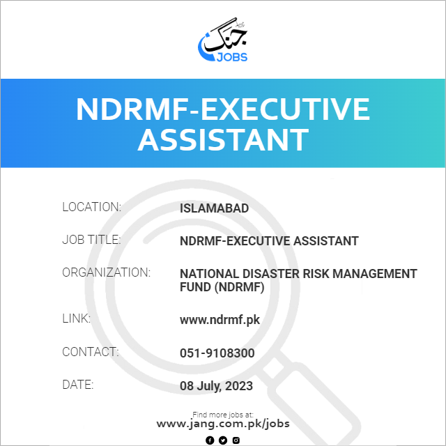 NDRMF-Executive Assistant