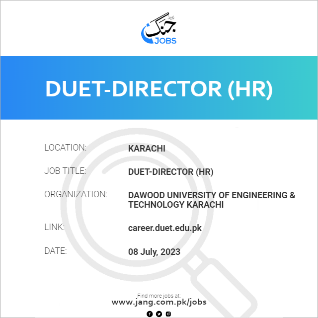 DUET-Director (HR)
