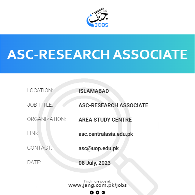 ASC-Research Associate
