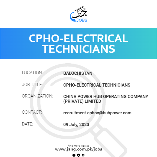 CPHO-Electrical Technicians