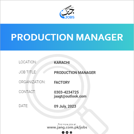 Production Manager