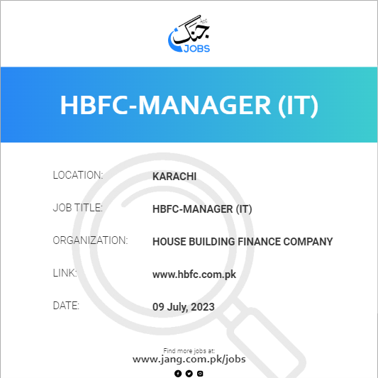 HBFC-Manager (IT)