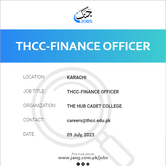 THCC-Finance Officer