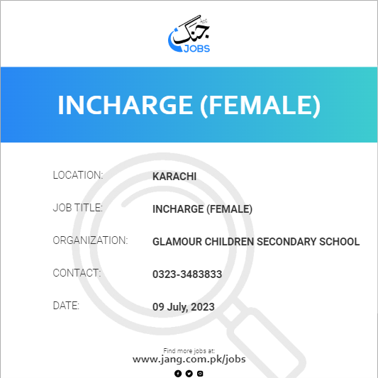 Incharge (Female)