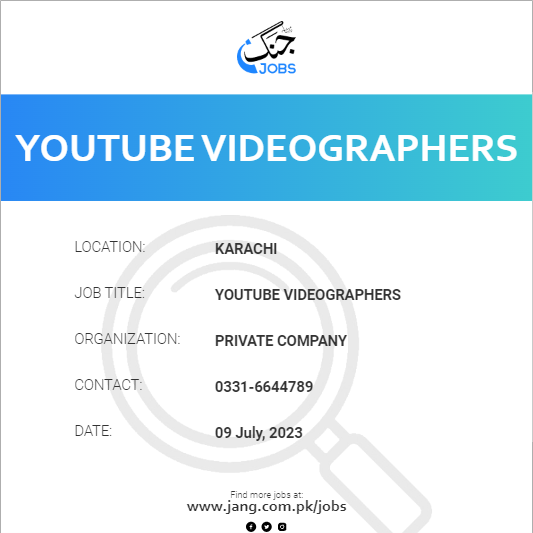 Youtube Videographers