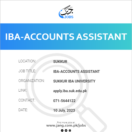 IBA-Accounts Assistant