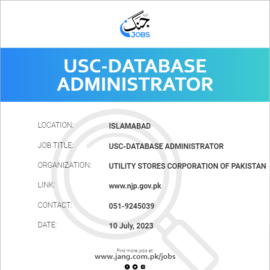 USC-Database Administrator