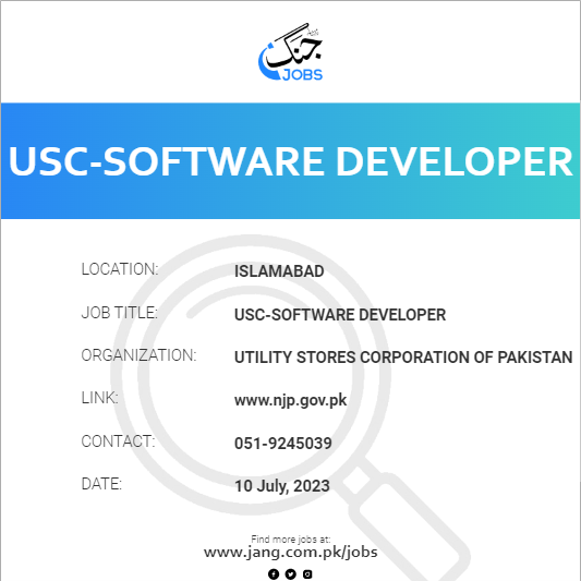 USC-Software Developer