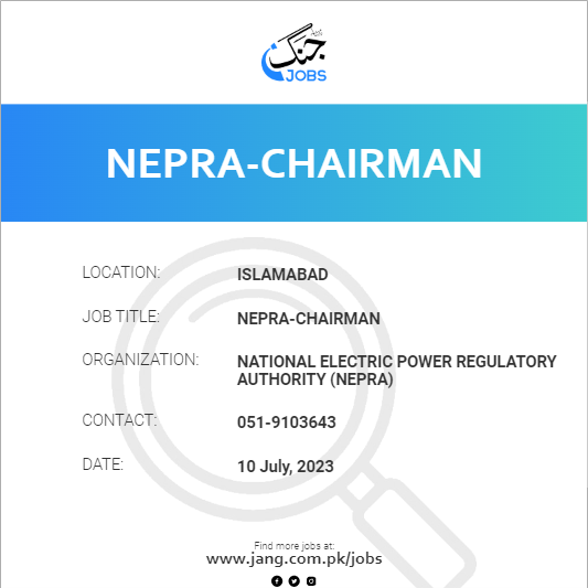 NEPRA-Chairman