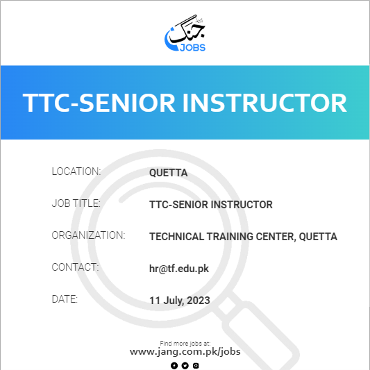 TTC-Senior Instructor