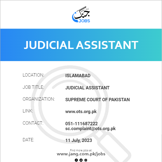 Judicial Assistant