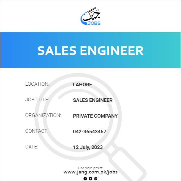 Sales Engineer