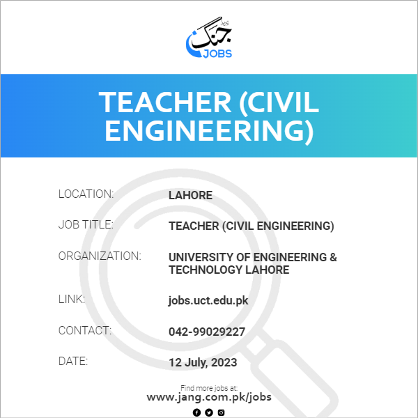Teacher (Civil Engineering)